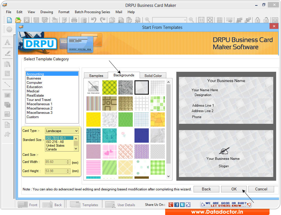 bussiness card maker