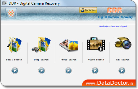 Digital camera data recovery software