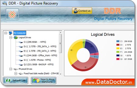 Digital pictures recovery