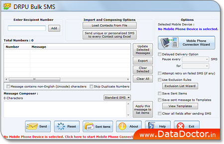 Bulk SMS Software for GSM mobile phone