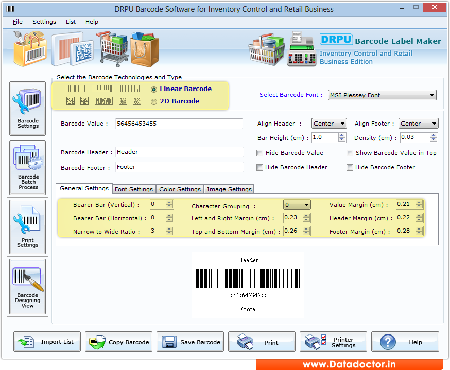 Retail barcode solutions linear 2D inventory bar code labels stickers