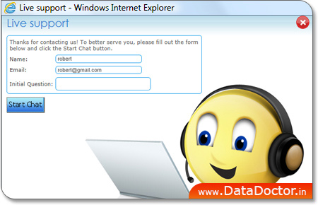 Live help online chat software