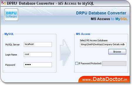 MS Access to MySQL database converter software