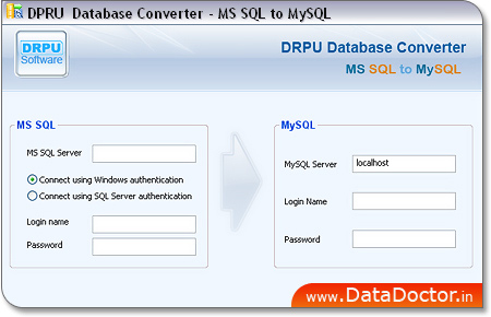 MSSQL to MySQL database converter