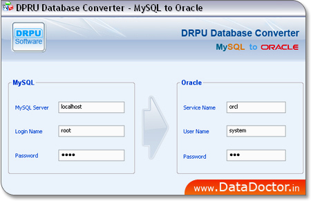 MySQL to Oracle Database Converter Software