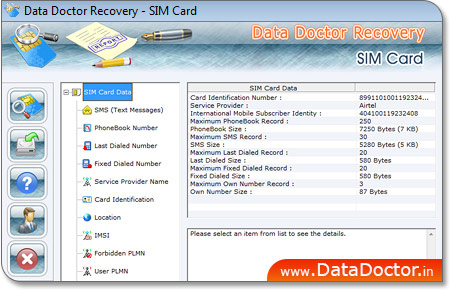 Sim card data recovery software