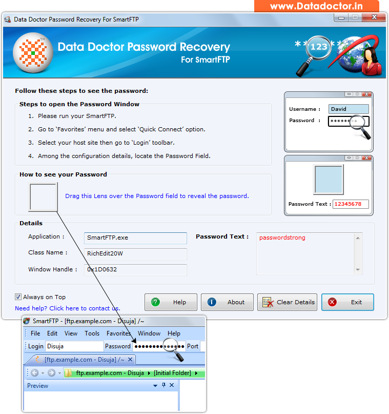 Password Recovery Software For SmartFTP