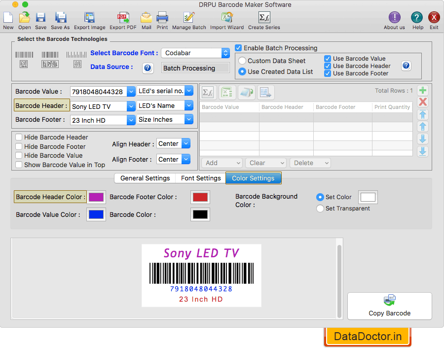 Mac barcode label maker asset tag creator custom bar codes generator