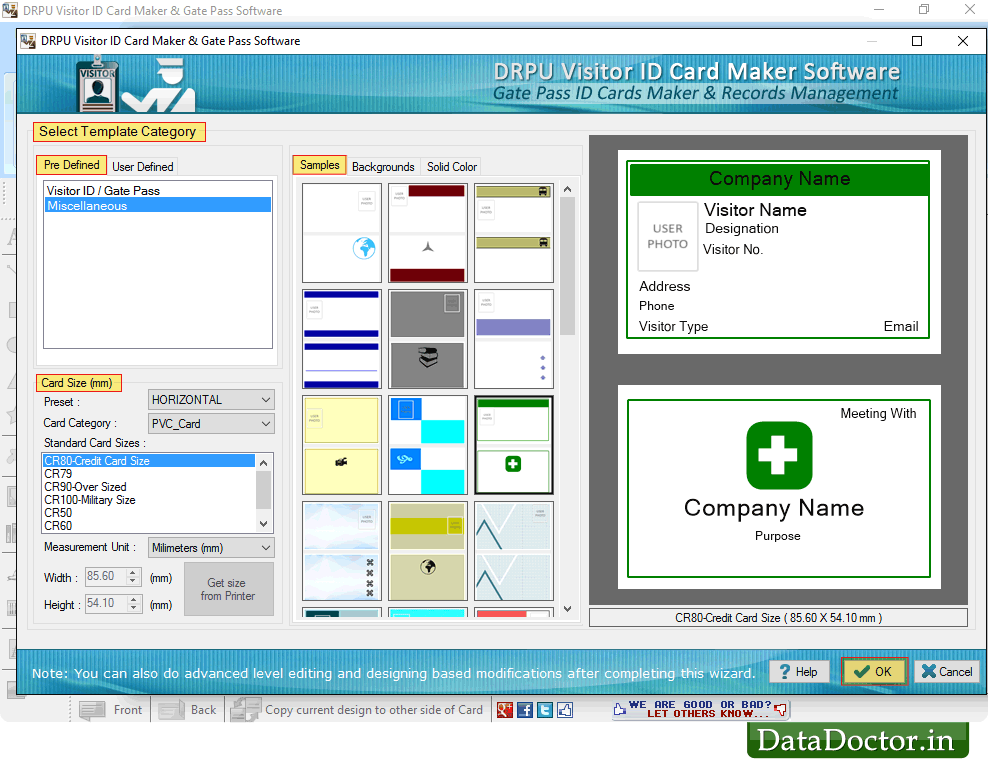 Visitors ID Gate Pass Software