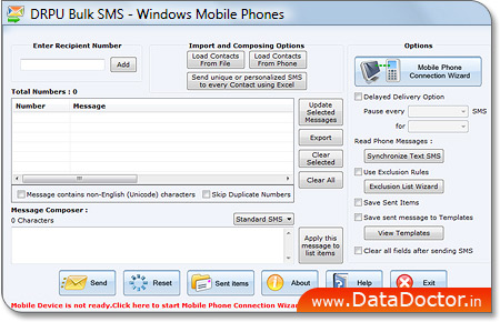 Bulk SMS Software for Windows mobile phone