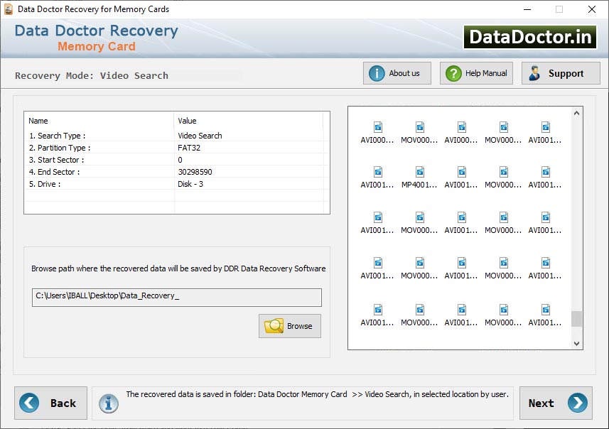 Screenshot of Recover Compact Flash Card Data