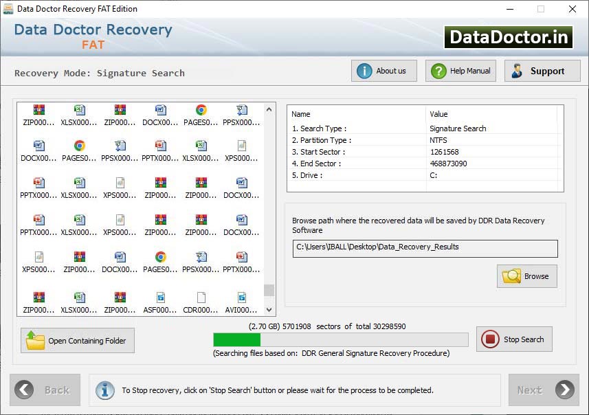 Windows Vista Hard Drive Data Recovery screen shot