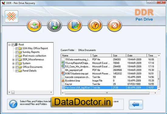 Screenshot of Pen Drive Data Recovery Software
