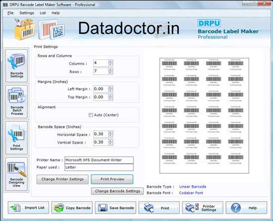 Screenshot of Barcode Maker