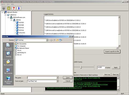 Screenshot of USB Drive Disabler Software