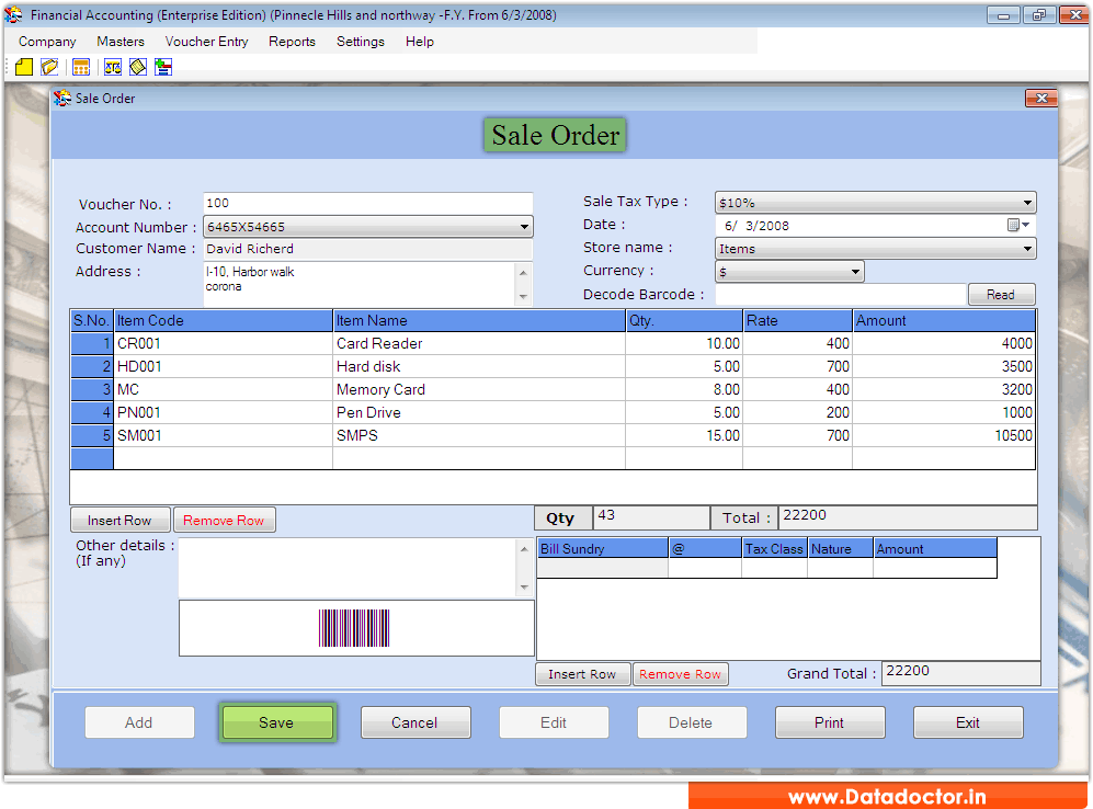 Financial Accounting - Enterprise Edition