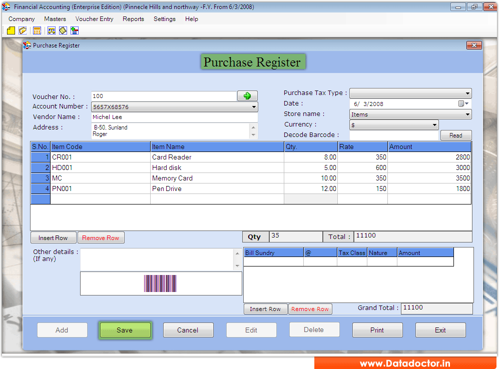 Financial Accounting - Enterprise Edition