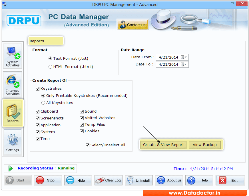 Advanced Keylogger Software