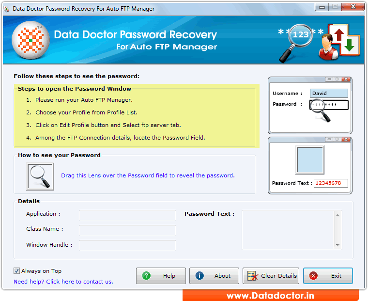 Password Recovery Software For Auto FTP