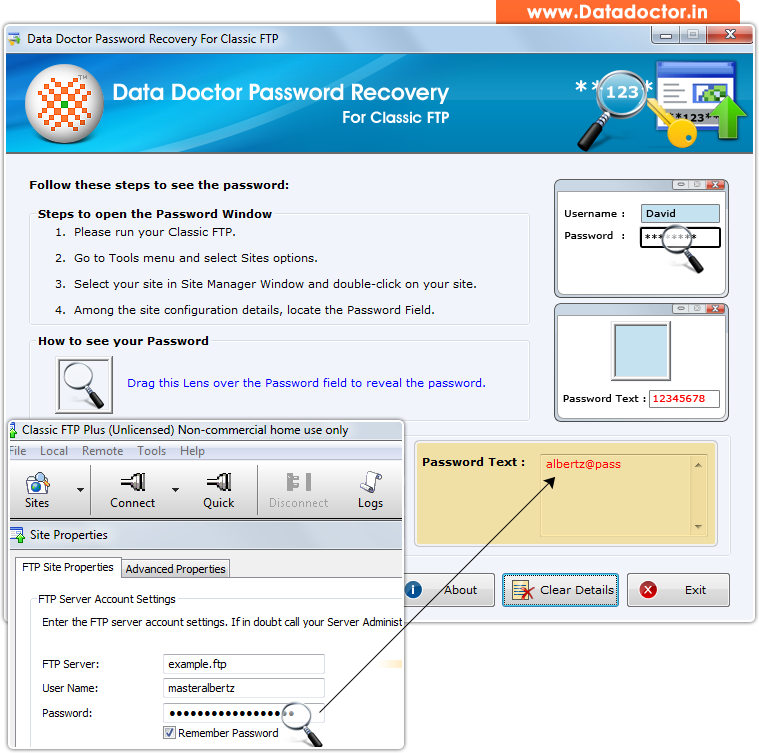 Password Recovery Software For Classic FTP