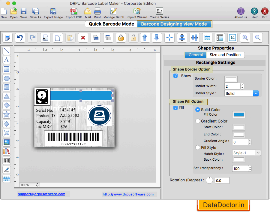 Barcode Label Maker for Mac