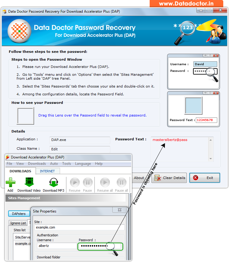 Recovered password Recovered password