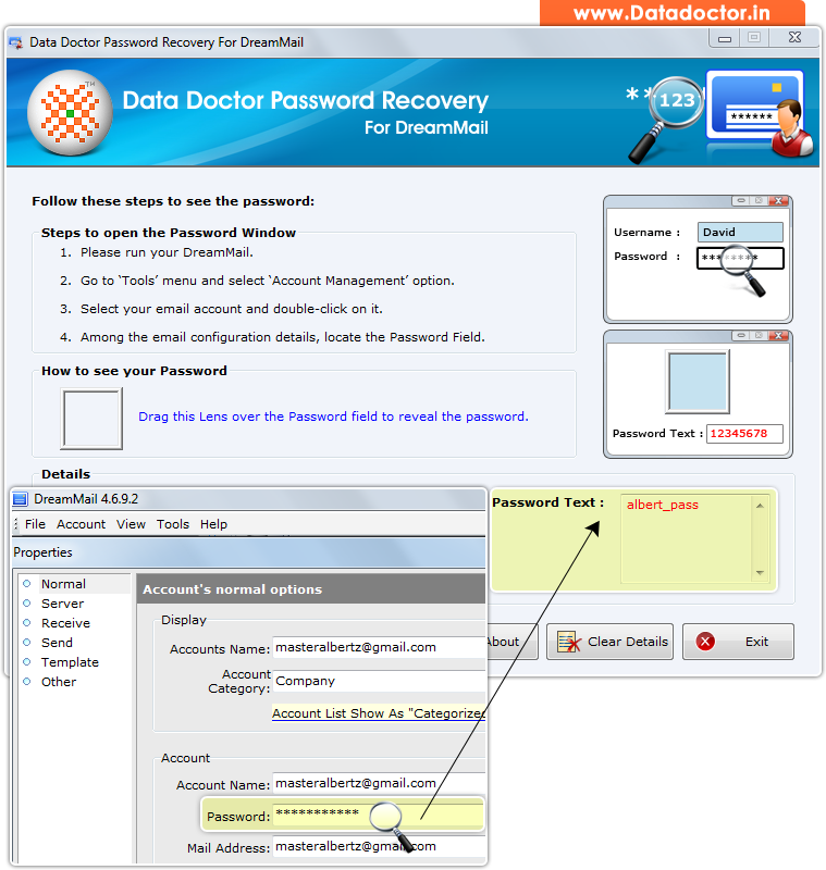 Password Recovery Software For DreamMail