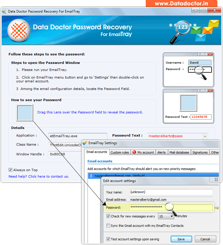 Password Recovery Software For EmailTray