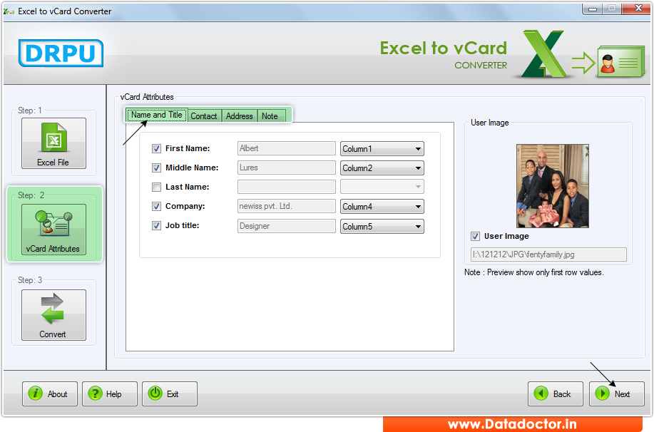 Excel to vCard Converter