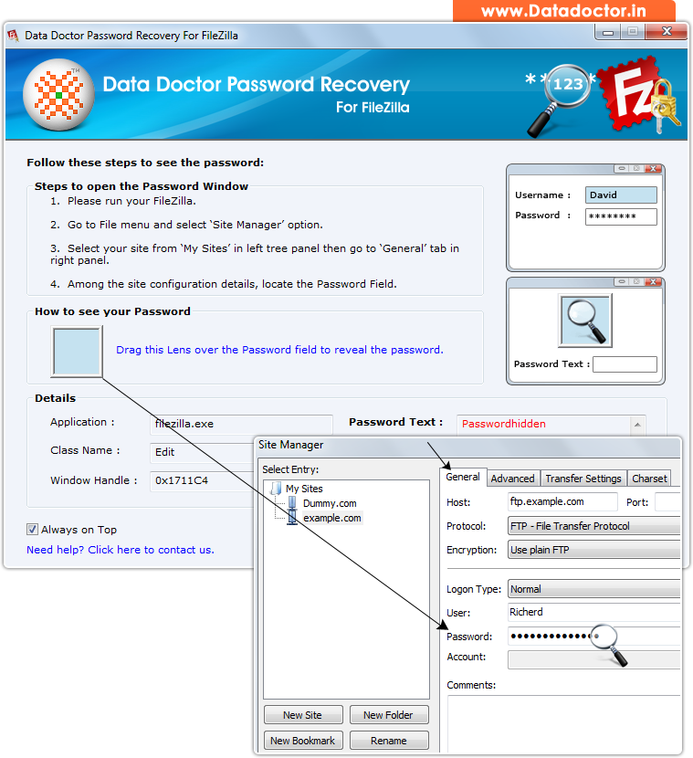 Password Recovery Software For FileZilla