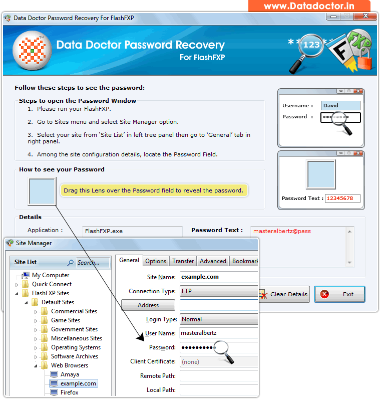 Password Recovery Software For FlashFXP