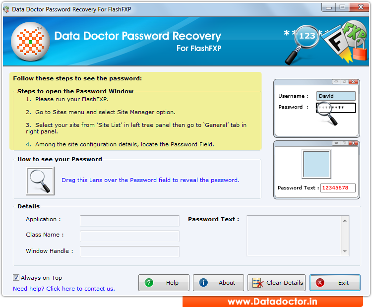 Password Recovery Software For FlashFXP