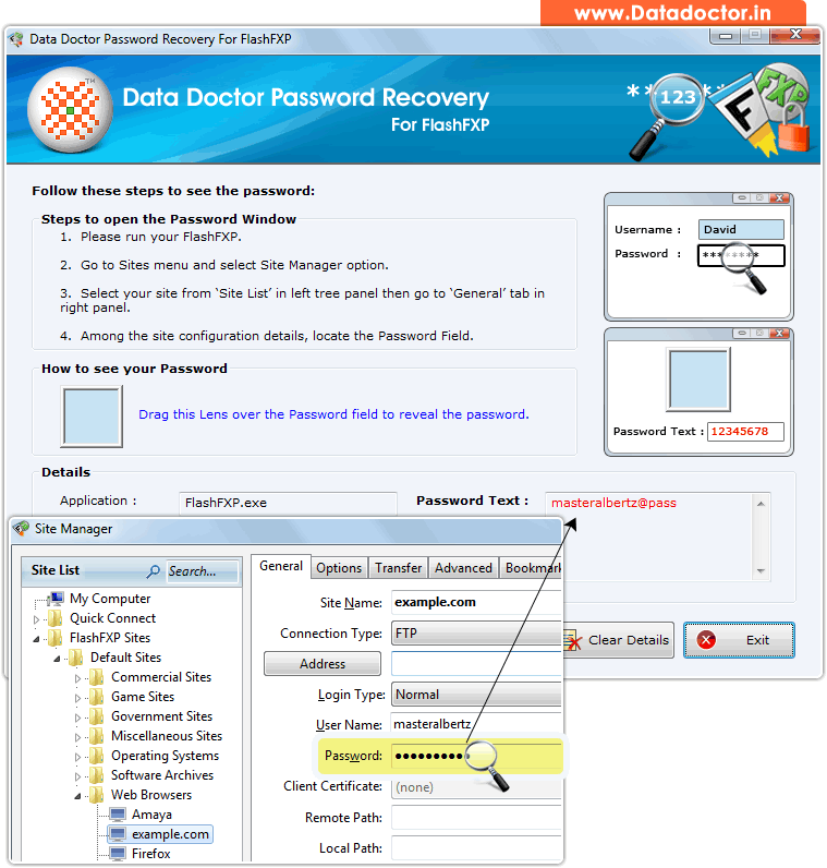 Password Recovery Software For FlashFXP