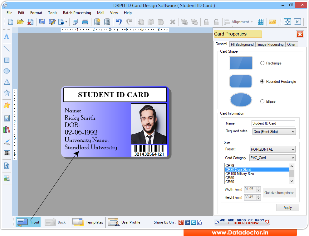 ID maker program business employee student identification badges