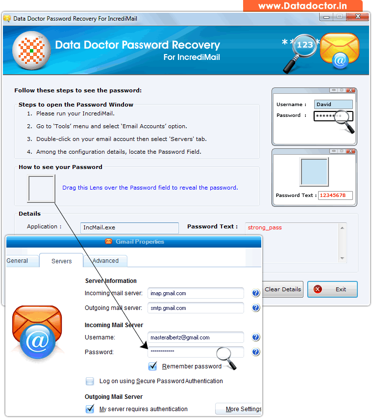 Password Recovery Software For IncrediMail