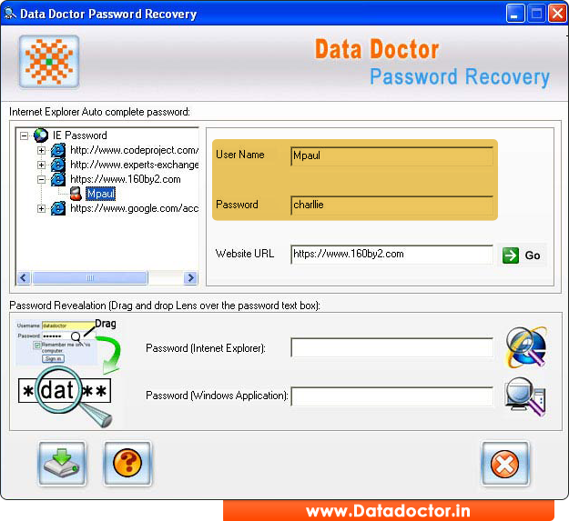 Internet Explorer Password Recovery