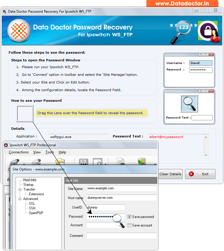 Password Recovery Software For Ipswitch WS_FTP