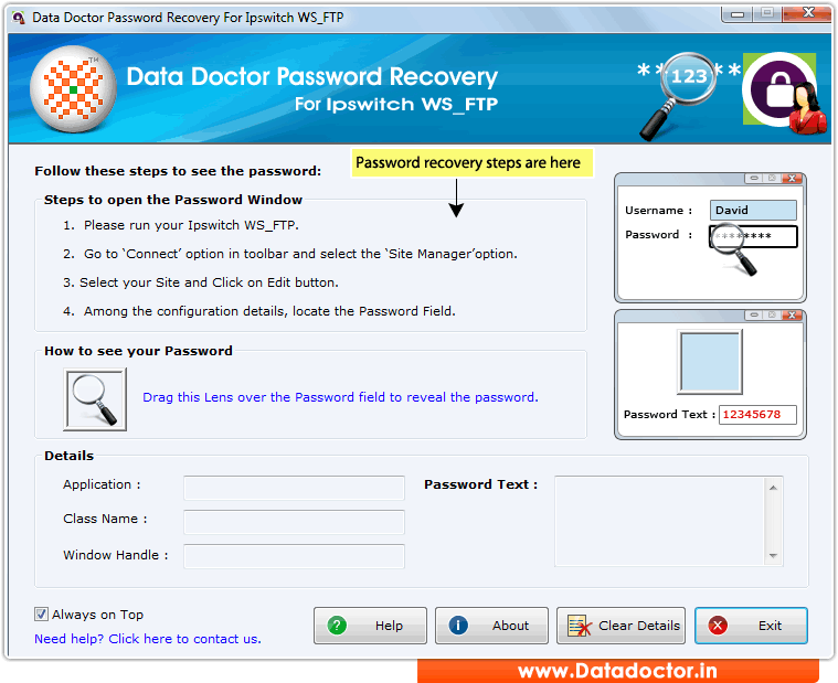 Password Recovery Software For Ipswitch WS_FTP