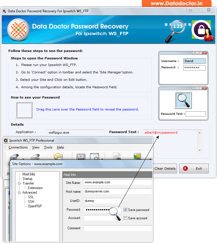 Password Recovery Software For Ipswitch WS_FTP