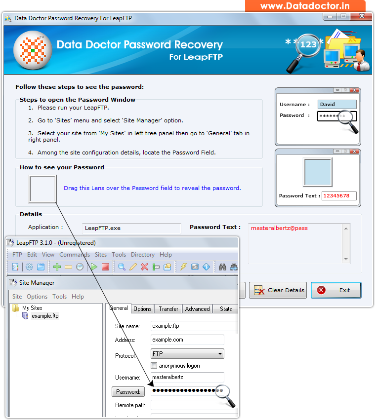 Password Recovery For LeapFTP