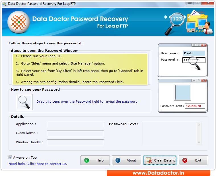 Password Recovery For LeapFTP