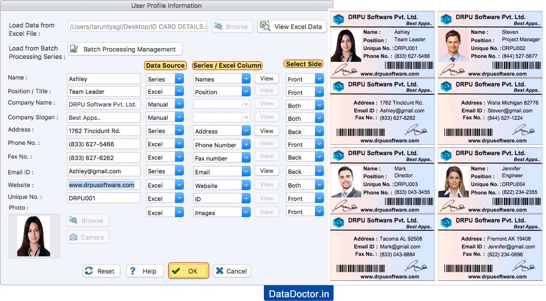 Mac ID Card Design Software