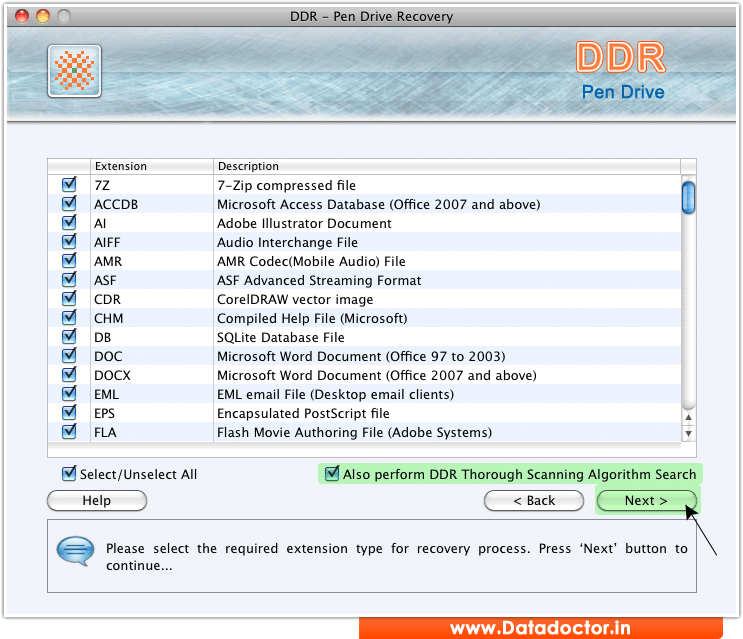 Mac Pen drive data recovery software screenshots for how to recover files