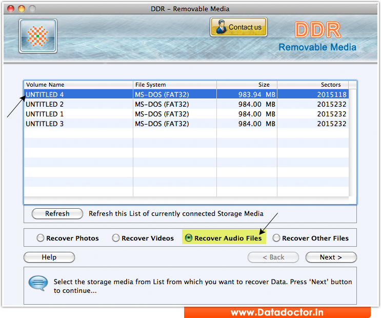MAC flash media data recovery software mass storage photo recover tool