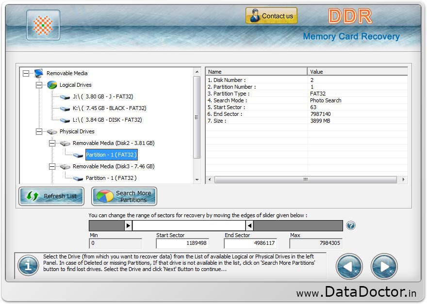 Memory card data recovery files retrieval software utilities tools