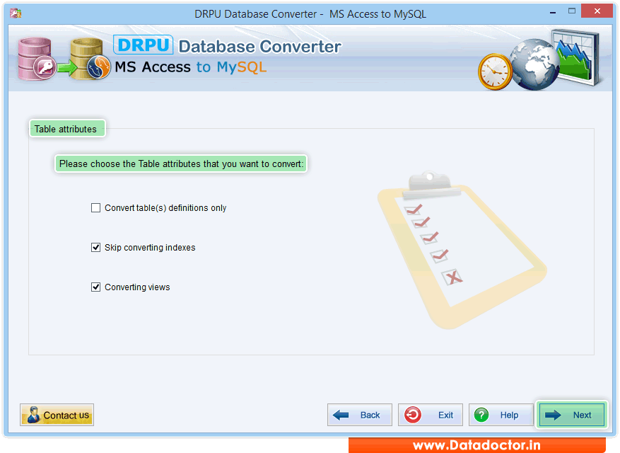 MS Access to MySQL Database Converter