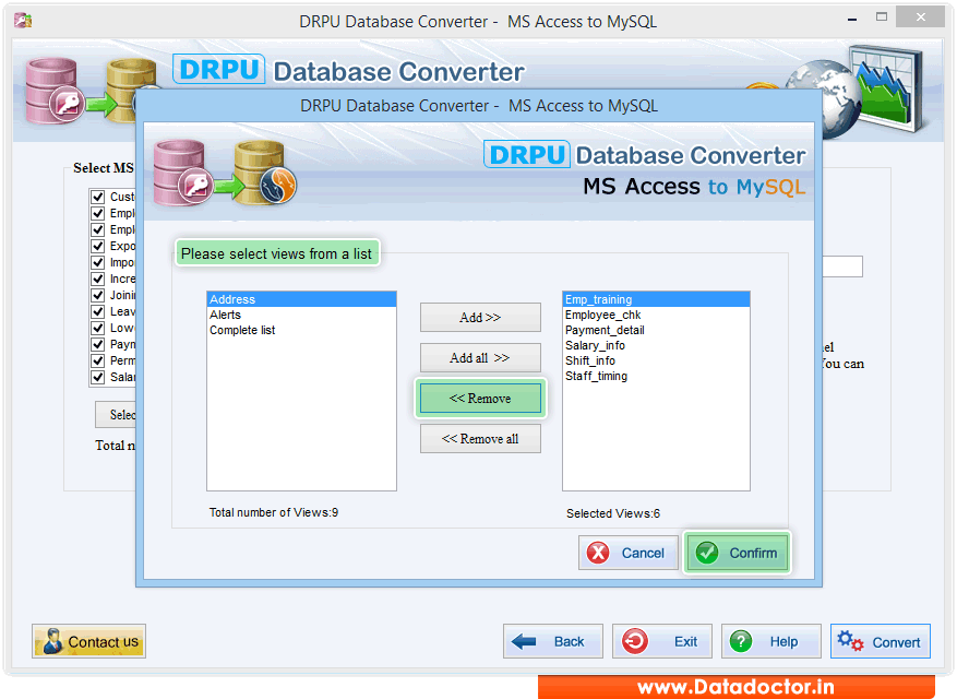 MS Access to MySQL Database Converter