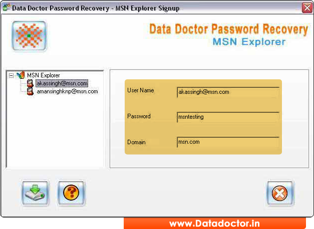 MSN Explorer Password Recovery