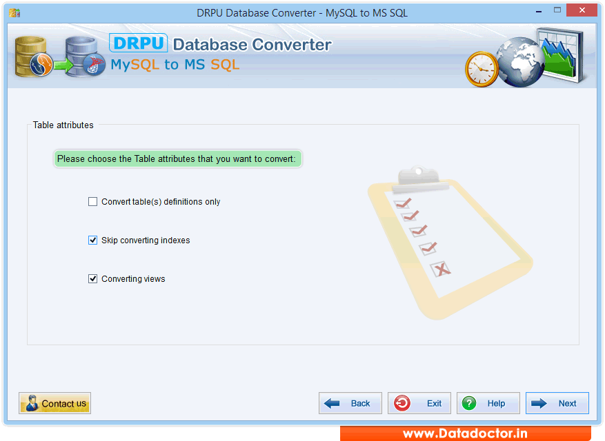 MySQL to MSSQL Database Converter