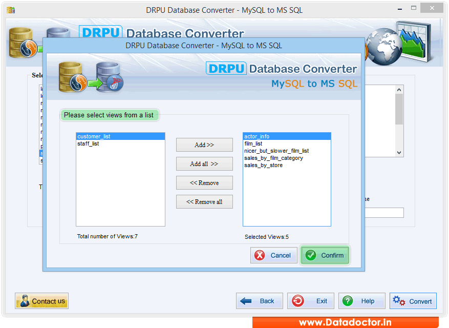 MSSQL to MySQL Database Converter